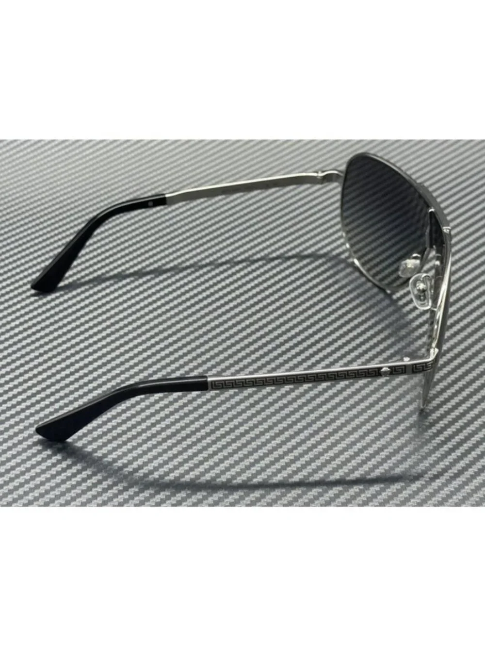 New Versace Men Silver Sunglasses 70-20-140
